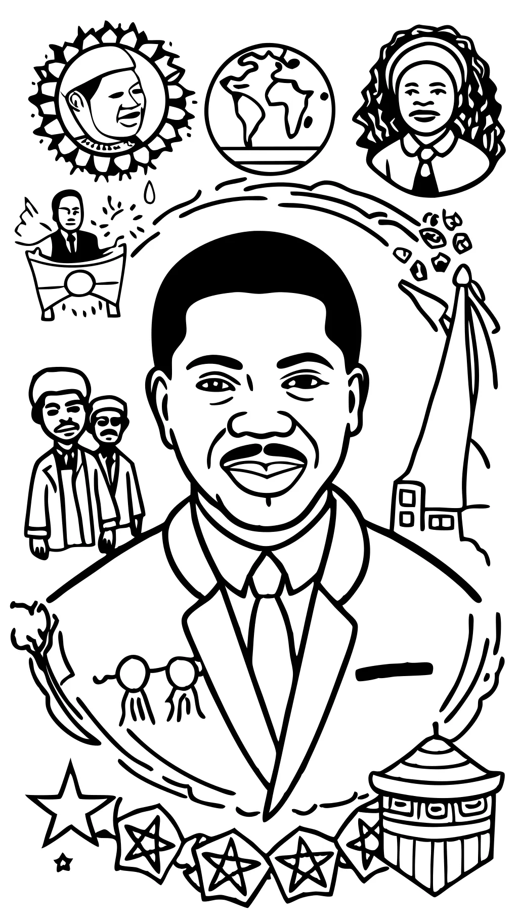 black history month coloring page